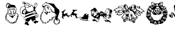 Xmas Doods font preview